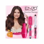 Enzo EN-6316 Pack Coiffure 3 en 1 – Sèche-Cheveux, Brosse Lissante, Fer à Boucler