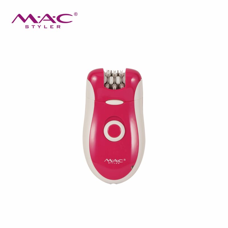 Épilateur électrique Mac Styler MC-7722 – 3 en 1 avec Tête Épilatoire, Rasoir et Lime Pieds Rechargeable