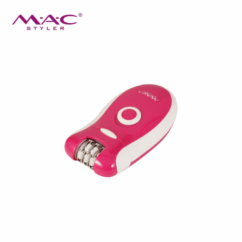 Épilateur électrique Mac Styler MC-7722 – 3 en 1 avec Tête Épilatoire, Rasoir et Lime Pieds Rechargeable