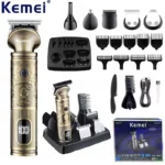 Kemei KM-1637 ensemble de tondeuse à cheveux personnalisée multi-fonction LCD affichage tondeuse à cheveux ensemble de beauté ensemble de tondeuse à cheveux