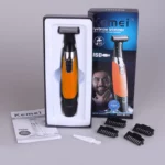 Kemei KM-1910 Rasoir Électrique Imperméable – 600 mAh, Rechargeable, Tête Flottante Triple