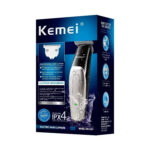 Kemei KM-3207 Tondeuse à Cheveux et Barbe Sans Fil, Lames en Acier Inoxydable, Rechargeable