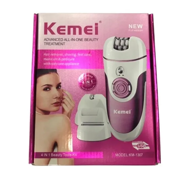 Kemei Km-1307 – épilateur électrique féminin, 4 fonctions