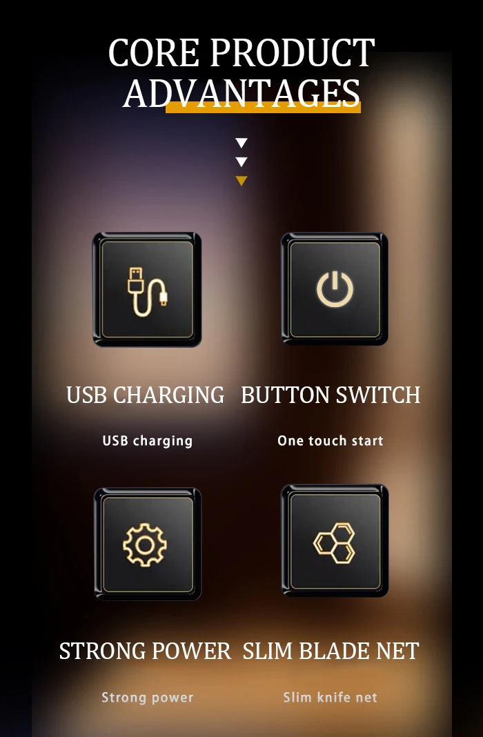 KlMEI KM-T101 Rasoir électrique professionnel pour homme, chargement USB, , écran LCD, doré gold - - Boutique Algérie