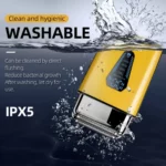 Kemei KM-T123 rasoir electrique hommes rasoir barbe à barbe 8500 tr/min doré LCD Rasoir pour hommes
