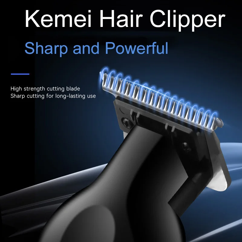 Kemei KM-2293 Tondeuse À Cheveux Électrique Professionnel Rechargeable Sans Fil Type-c - - Boutique Algérie