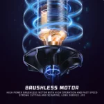 Kemei KM-2295 tondeuse à cheveux haute vitesse lame DLC Machine de barbier avec support de charge Machine de coupe de cheveux sans fil