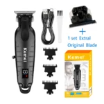Kemei KM-2293 Tondeuse À Cheveux Électrique Professionnel Rechargeable Sans Fil Type-c