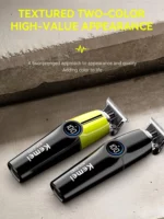 Kemei KM-2281 tondeuse à cheveux électrique LCD affichage numérique rasoir barbier gravure conception Portable professionnel Machine de découpe