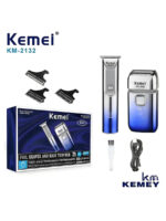 Km-2132 kemei Pack tondeuse + rasoir électrique