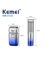 Km-2132 kemei Pack tondeuse + rasoir électrique