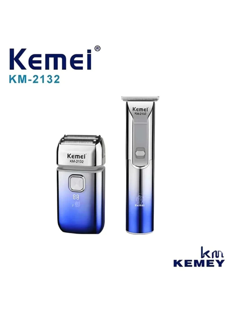 Km-2132 kemei Pack tondeuse + rasoir électrique