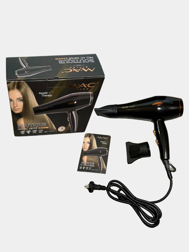 Mac Styler MC-7773 Sèche-Cheveux Professionnel – 2500W, Léger et Puissant
