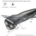 Rasoir Électrique HTC GT-626 – Tête Rotative 3D, Rechargeable, Étanche, Lames en Acier Inoxydable