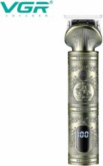 Tondeuse à Cheveux VGR V-962 – Rechargeable USB, Affichage LED, Lames Acier Inoxydable, Coupe Précise