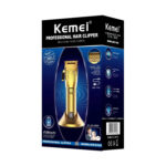 Tondeuse Kemei KM-K32S Sans Fil avec Écran LCD – Tondeuse Rechargeable pour Cheveux et Barbe gold doré
