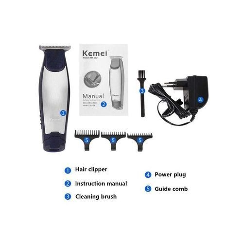 kemei km-5021 tondeuse a cheveux sans fil - gris - - - Boutique Algérie