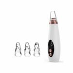 Aspirateur / Extracteur Point Noir Avec 6 Tete - Blanc de points noirs rechargeable avec écran LCD – 5 niveaux de puissance, 6 têtes interchangeables, batterie 1000 mAh