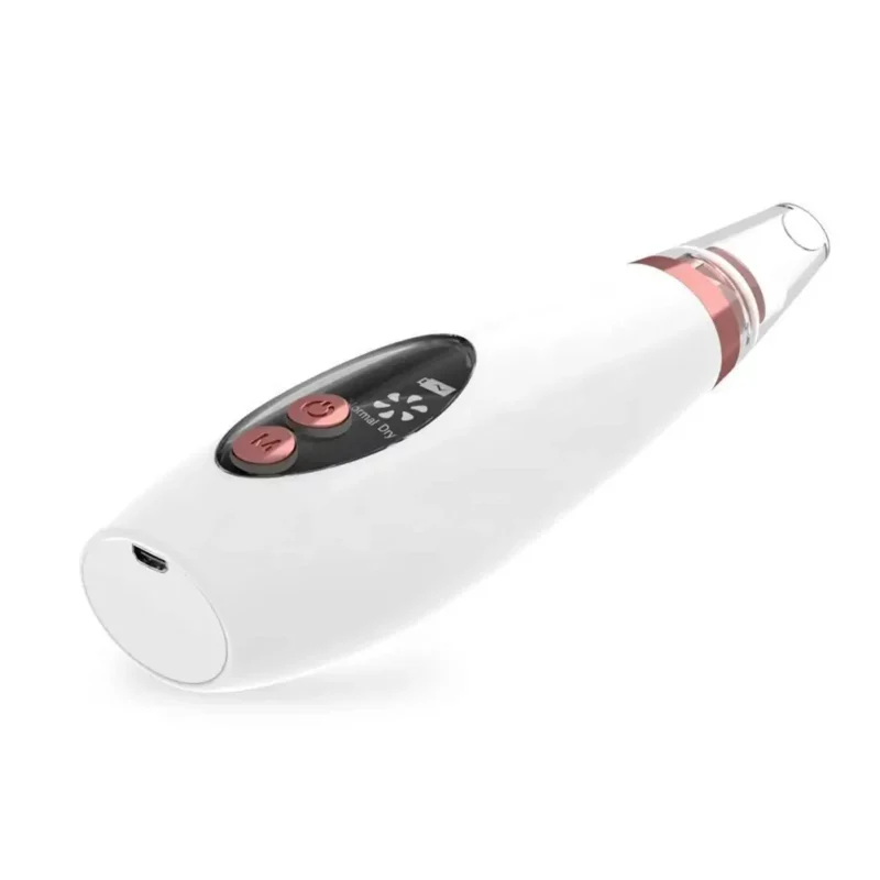 Aspirateur / Extracteur Point Noir Avec 6 Tete - Blanc de points noirs rechargeable avec écran LCD – 5 niveaux de puissance, 6 têtes interchangeables, batterie 1000 mAh