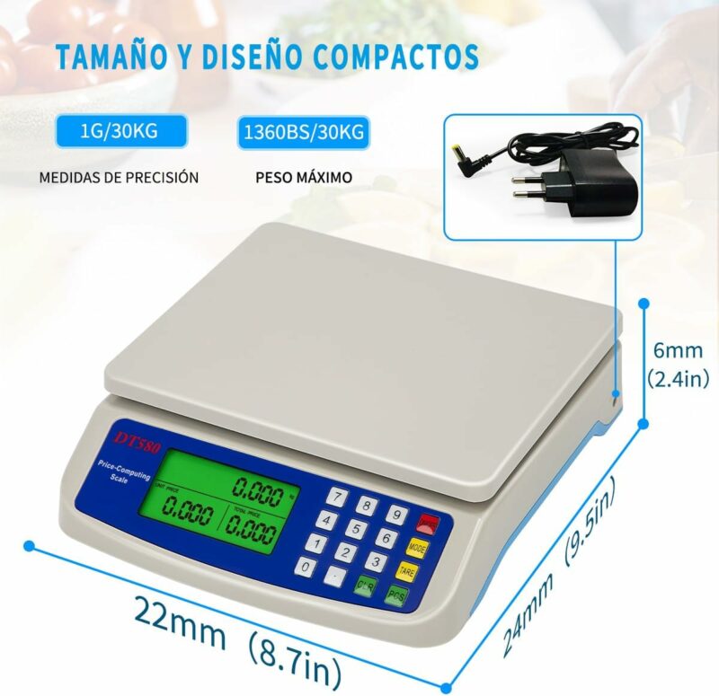 Balance de cuisine numérique DT_5800 – 6 kg / 0,5 g