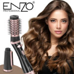 Coffret Coiffant ENZO EN-755 – Brosse Sèche-Cheveux 7-en-1 – 1500W – Technologie Ionique – Accessoires Interchangeables