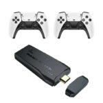 Console jeux M8 Pro Game Stick – Console de jeu rétro HDMI 4K avec 20 000+ jeux, manettes sans fil 2.4G, émulateurs PS1/GBA/Arcade
