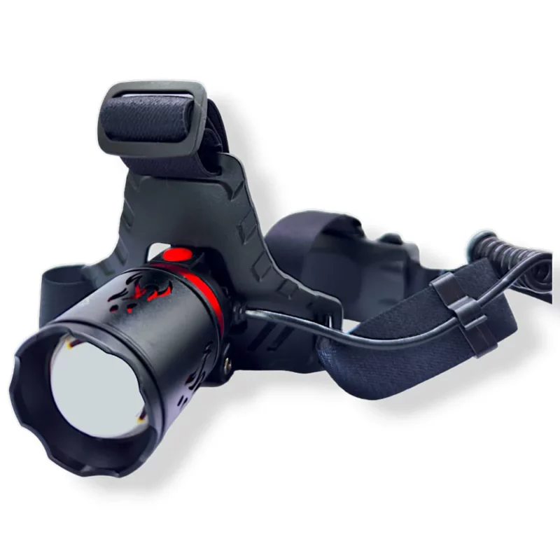 DT-808-540 – Lampe frontale LED rechargeable, bandeau ajustable, étanche