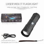 E-Smarter X3 – Lampe torche LED puissante 30W rechargeable USB, waterproof avec zoom télescopique
