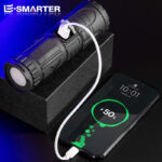 E-Smarter X3 – Lampe torche LED puissante 30W rechargeable USB, waterproof avec zoom télescopique