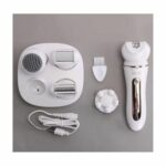 ENZO EN-3165 – Épilateur électrique 5-en-1 rechargeable pour soins complets du visage et du corps