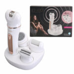 ENZO EN-3165 – Épilateur électrique 5-en-1 rechargeable pour soins complets du visage et du corps