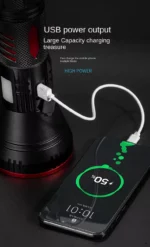 Ip4 630Lm – Lampe torche laser blanche en alliage d'aluminium, rechargeable USB Type-C, étanche IPX4