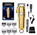 Kemei KM-1958 – Tondeuse professionnelle sans fil, batterie 2000 mAh, lames en acier inoxydable