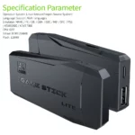 game stick lite M8 Console 2.4G double contrôleur sans fil bâton de jeu 4K 10000 jeux 64GB jeu rétro classique