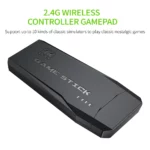 game stick lite M8 Console 2.4G double contrôleur sans fil bâton de jeu 4K 10000 jeux 64GB jeu rétro classique
