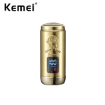 Kemei KM-C57 Rasoir Électriques Hommes USB-C Rechargeable Sans Fil doré gold