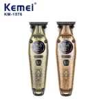 Kemei KM-1576 USB numérique rapide afficheur lcd doré gold lame en céramique, batterie 1200 mAh
