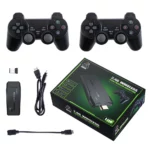 game stick lite M8 Console 2.4G double contrôleur sans fil bâton de jeu 4K 10000 jeux 64GB jeu rétro classique