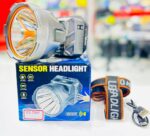 Lampe frontale LED TD 5800avec capteur de mouvement et écran numérique – Rechargeable, étanche, bandeau ajustable