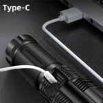 Lampe Torche LED 30W Haute Puissance – Éclairage longue portée avec batterie lithium rechargeable