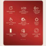 Lisseur Titanium A cheveux 3121 - Rouge