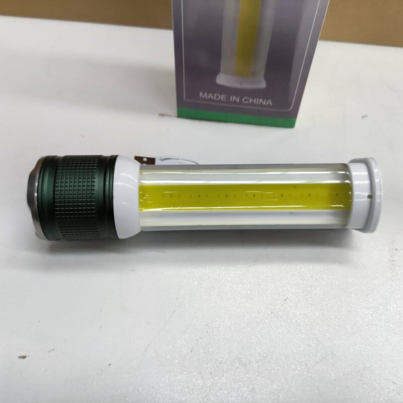 Power Bank Lampe De Poche Avec Feu Latéral Usb Zoom Rotatif