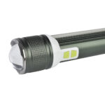 Power Bank Lampe De Poche Avec Feu Latéral Usb Zoom Rotatif