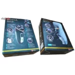 ROZIA HT-917 – Rasoir Tondeuse Rotatif, Rechargeable, Étanche, Lames en Titane