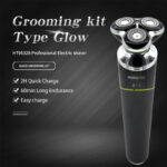 ROZIAPRO HT9533 - HT9532W Rasoir Électrique 5-en-1 pour Homme – Tondeuse Rotative Rechargeable, Étanche, Affichage LED, Accessoires Multifonction