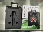 TTD-A8 – Baf Bluetooth Karaoké 8" avec éclairage LED RGB et batterie 4400 mAh