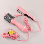 ENZO EN-511 – Pack 2-en-1 : Brosse Chauffante et Lisseur Professionnel