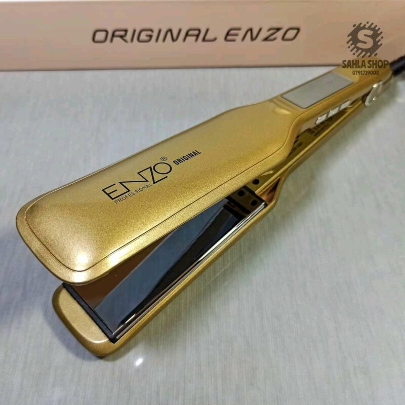 ENZO EN‑3967W – Pack Professionnel 2‑en‑1 : Brosse Salissante et Lisseur Keratin Protein