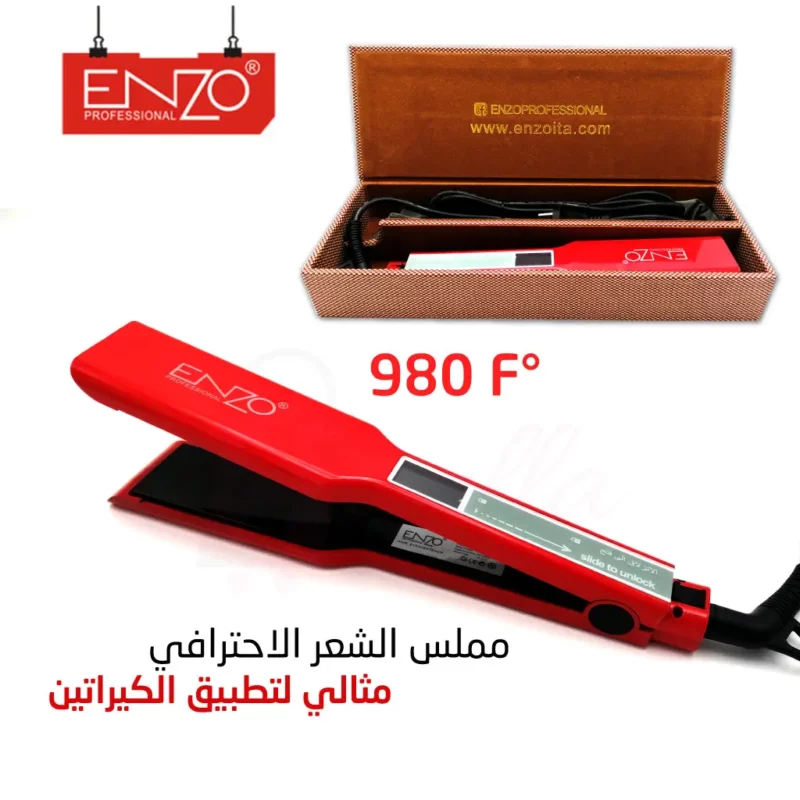 Enzo EN‑3667 – Lisseur Titanium Professionnel 45 W – LCD