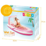 Intex 57804EU “Pink Paradise” – Bateau Flottant Spectaculaire